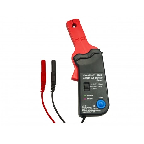 Adaptateur pince ampèremétrique AC/DC PeakTech P4250