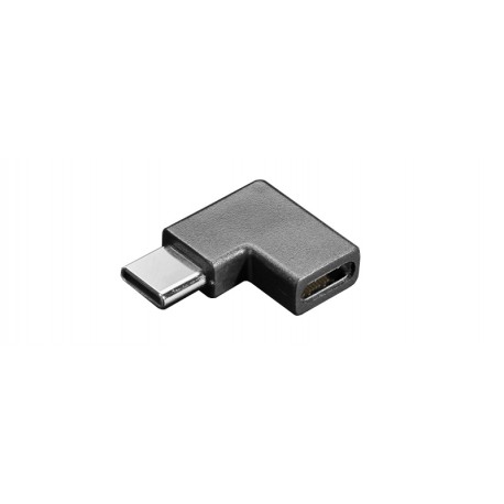 Adaptateur USB C coudé 90° mâle femelle