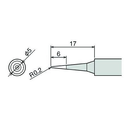 Panne 0,4mm pour fer CXR41  - 1