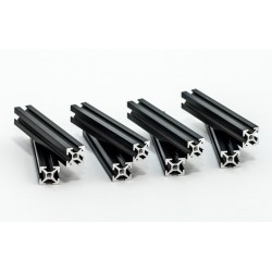 Profilés MakearBeam aluminium noire 60 mm (8 pcs)