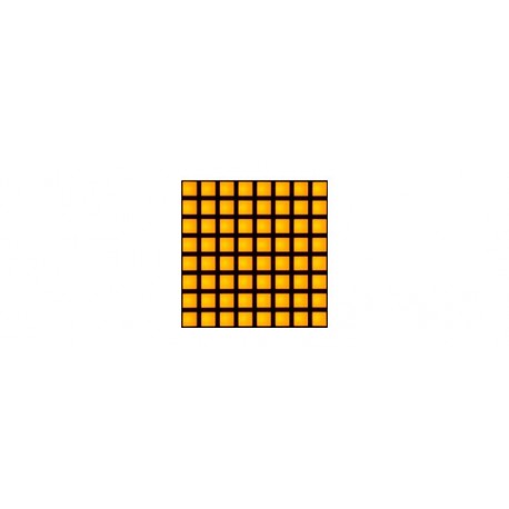 Matrice à leds carrées 8 x 8 oranges