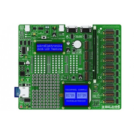 Starter-kit Mikroelektronika "BIGAVR6" pour AVR 64 et 100 broches