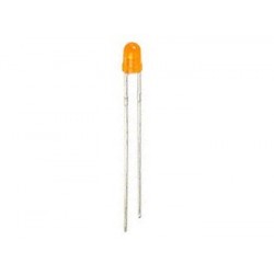 Led standard 3mm - orange diffusant - 1