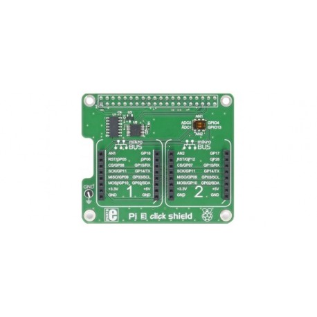 MIKORE-2756 Platine Pi3 click shield pour raspberry Pi3 et click board