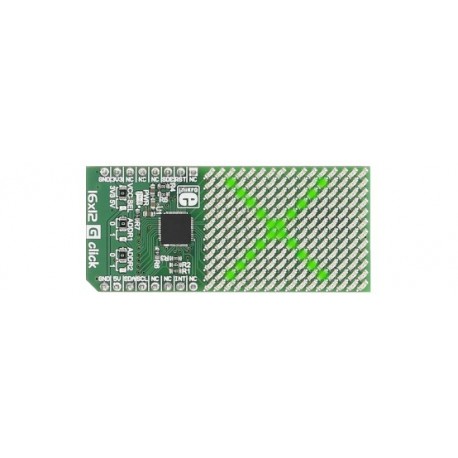 MIKROE-2758 Matrice à leds vertes 16x12 G click pour arduino