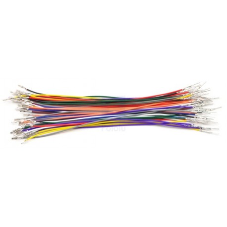 50 câbles 15 cm avec cosses M/F pré-serties