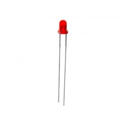 Led rouge diffusant 3mm - 1