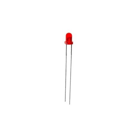 Led rouge diffusant 3mm  - 1