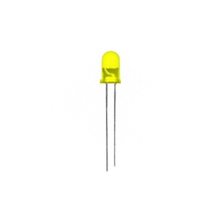 Led clignotante jaune diffusant 5mm - 1