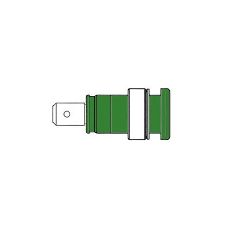 Douille de sécurité isolée 4 mm - vert - 1