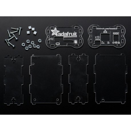 Détail des pièces du boîtier pour BeagleBone et BeagleBone Black