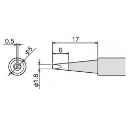 Panne 1,6mm pour fer CXR41