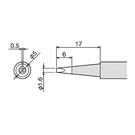 Panne 1,6mm pour fer CXR41