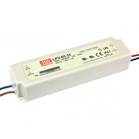 Alimentation à découpage 24V-60W MEAN WELL® LPV-60-24