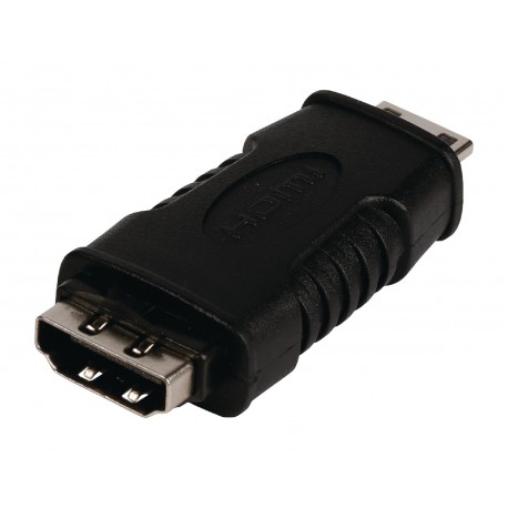 Adaptateur HDMI High Speed avec Ethernet HDMI Mini Mâle - HDMI femelle Noir  - 1